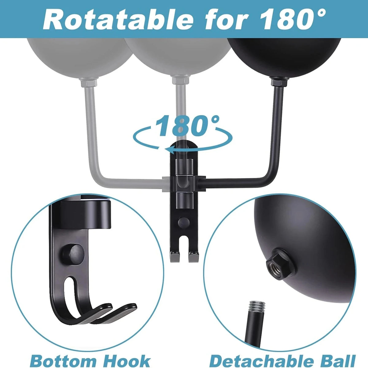 Adjustable Wall-Mounted Helmet Holder and Storage Rack