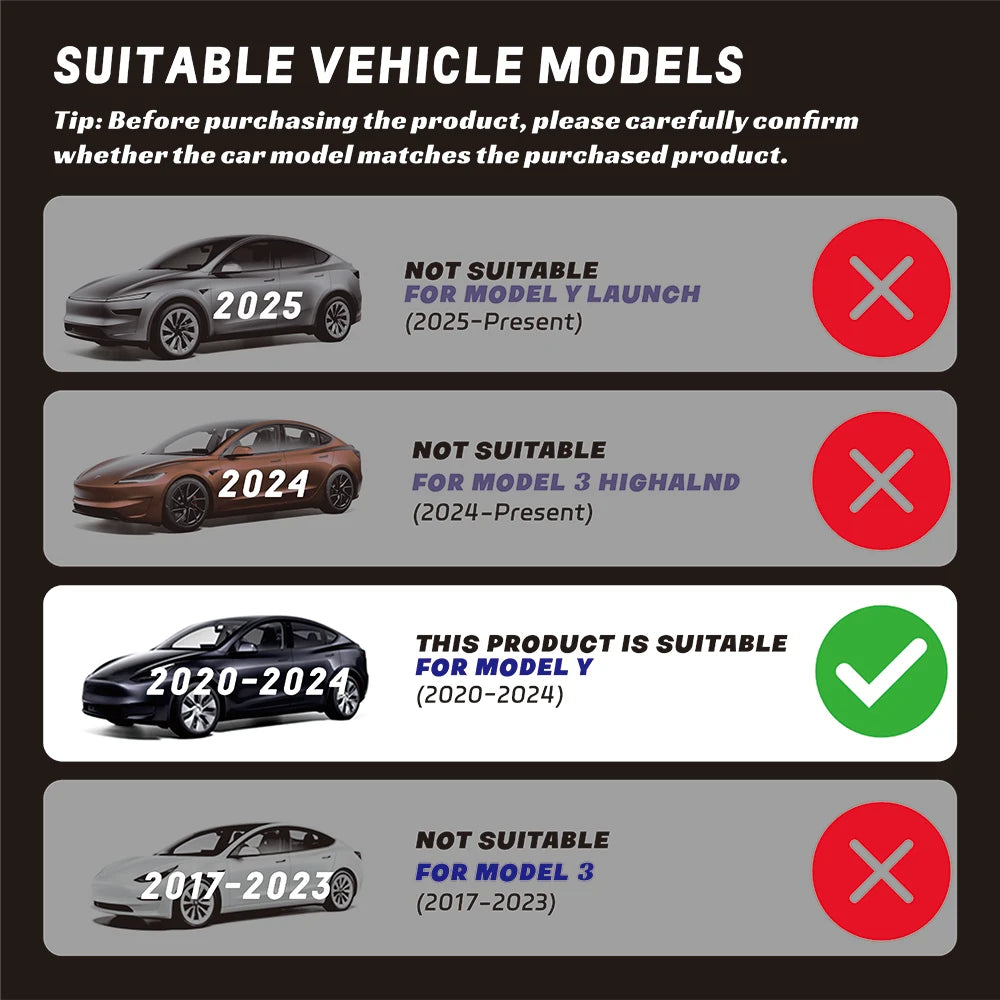 Anti-UV Dashboard Sunshade Cover for Tesla Model Y - 7