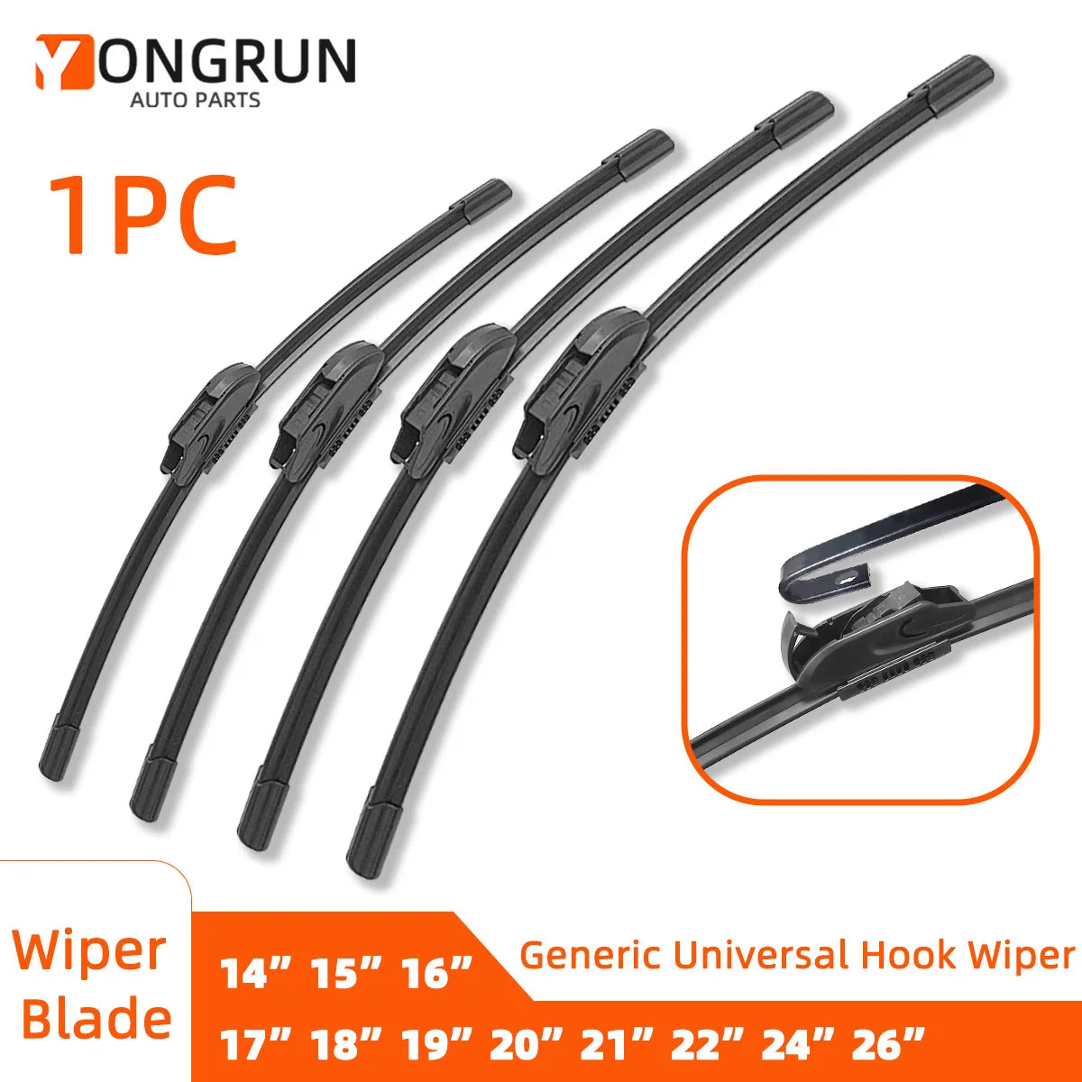 Universal All-Weather Car Windshield Wiper Blade - 1