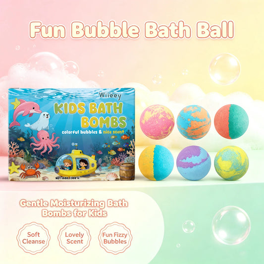 Moisturizing Fizzy Bath Bombs Gift Set for Kids