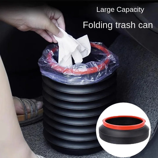 Collapsible Car Trash Can for Vehicle Interior