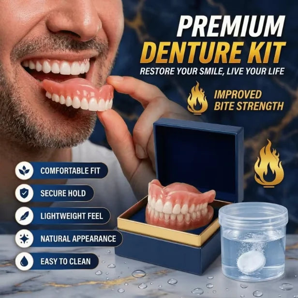 Comfortable Silicone Temporary Denture Set for Natural Smile - 1
