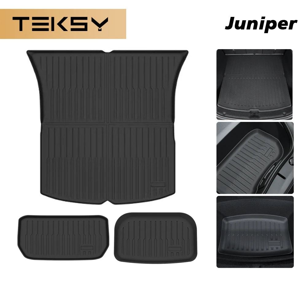 All-Weather Trunk Mat Set for 2025-2026 Model Y Juniper