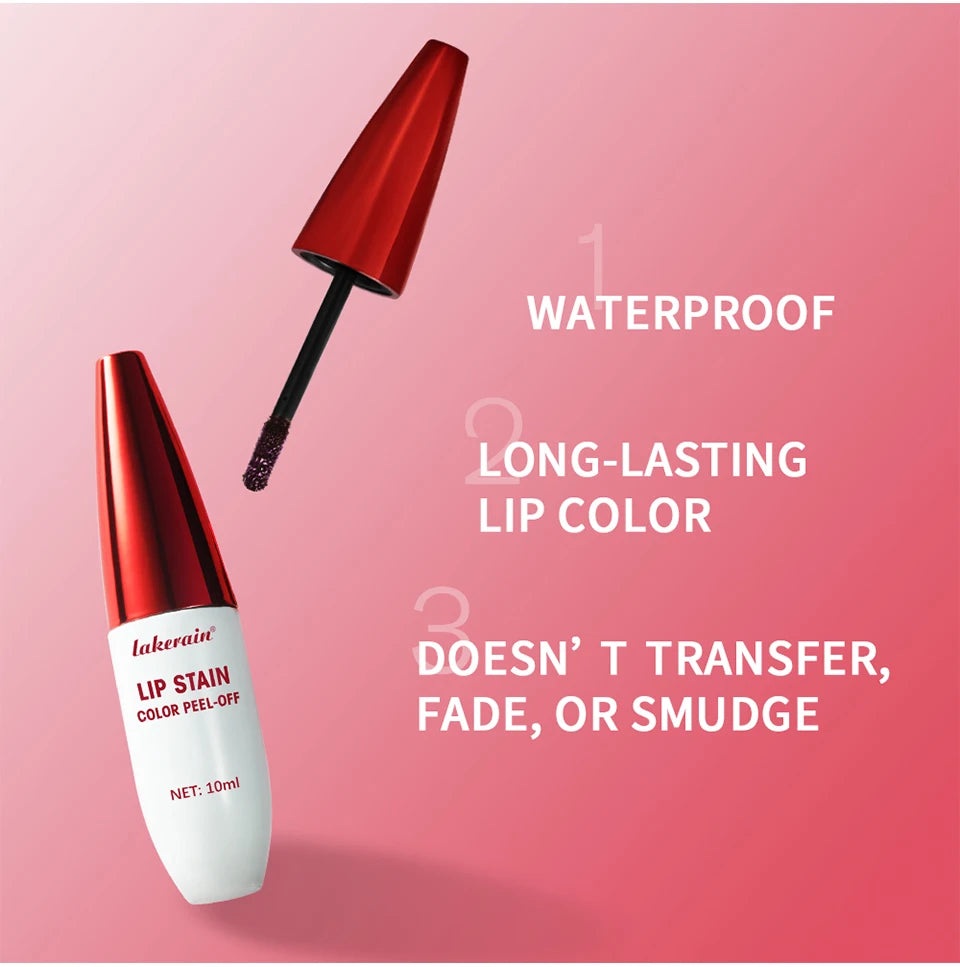 Waterproof Peel-Off Matte Lip Stain Tint - 9