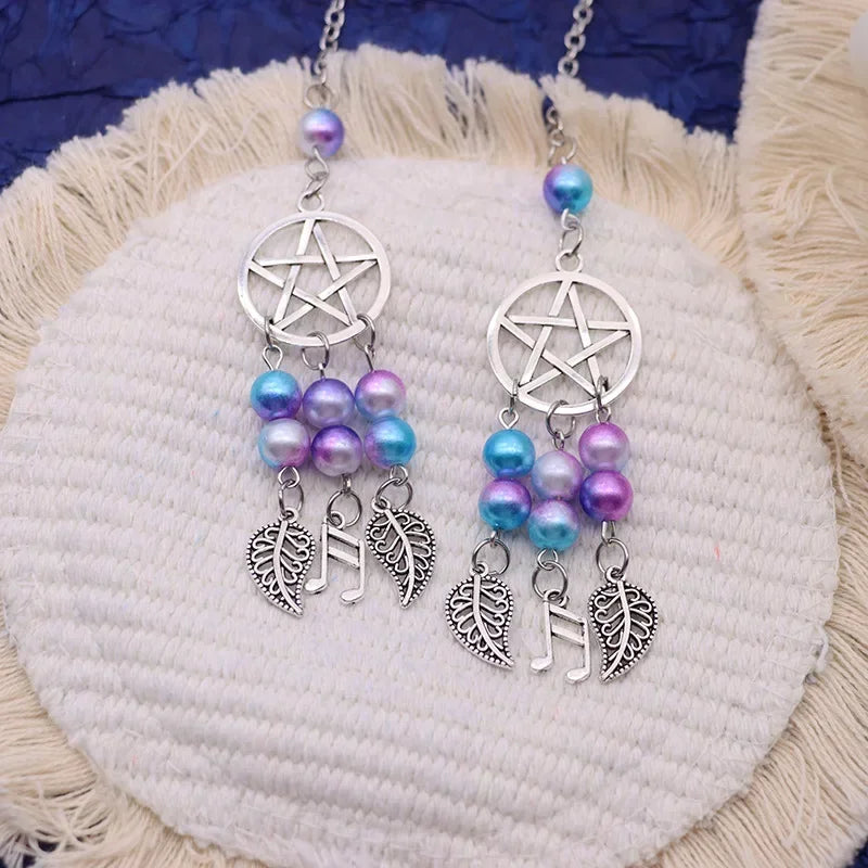 Dreamcatcher Moon and Star Rearview Mirror Car Pendant