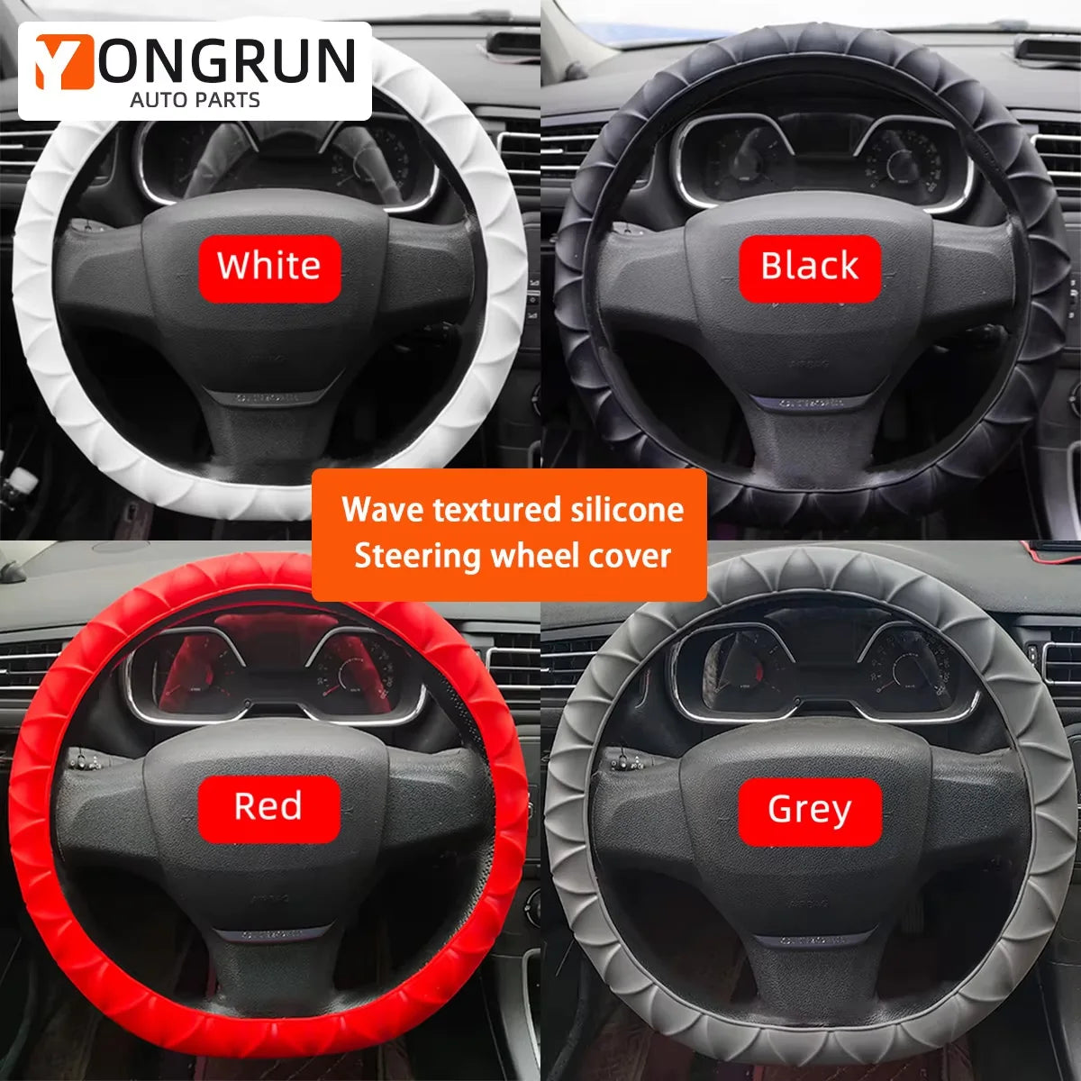 Anti-Slip Silicone Car Steering Wheel Cover