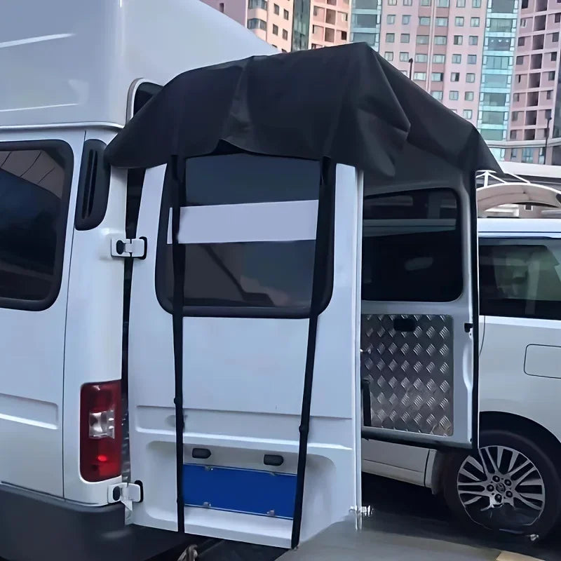 Waterproof RV Rear Barn Door Awning Sunshade