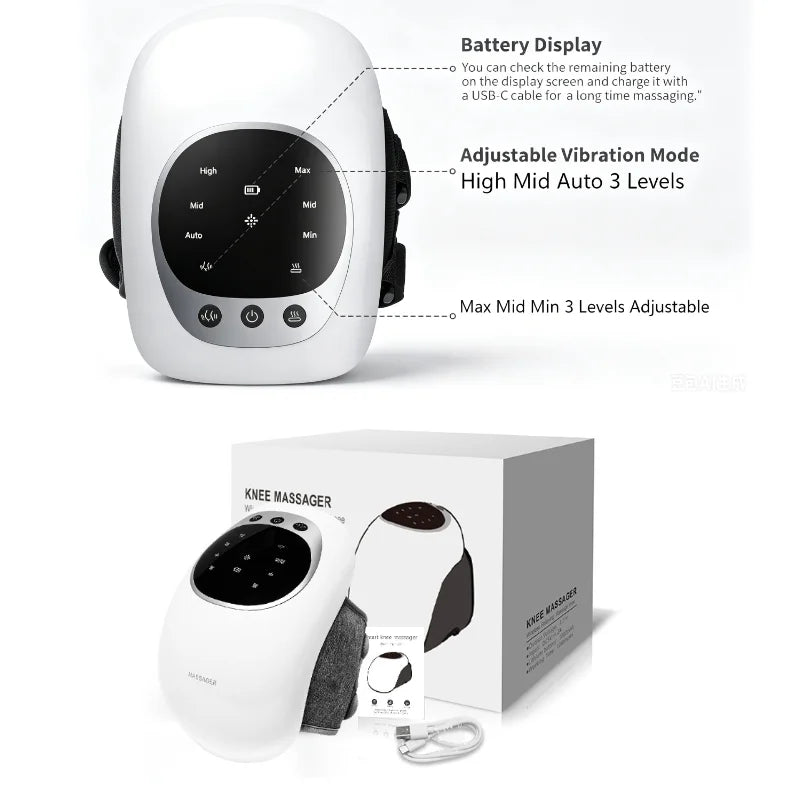 3-in-1 Portable Cordless Knee Massager - 14