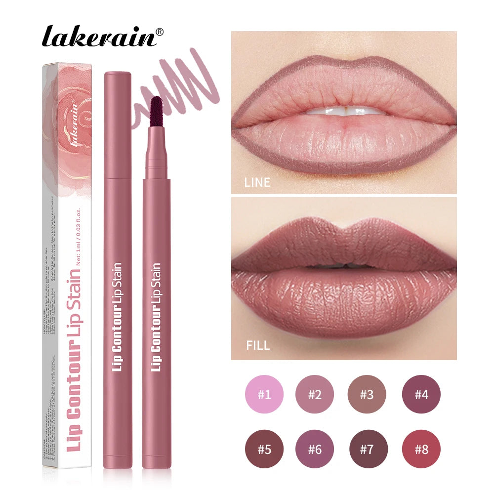 Dual-Ended Matte Lip Contour Stain and Liner Pencil - 3