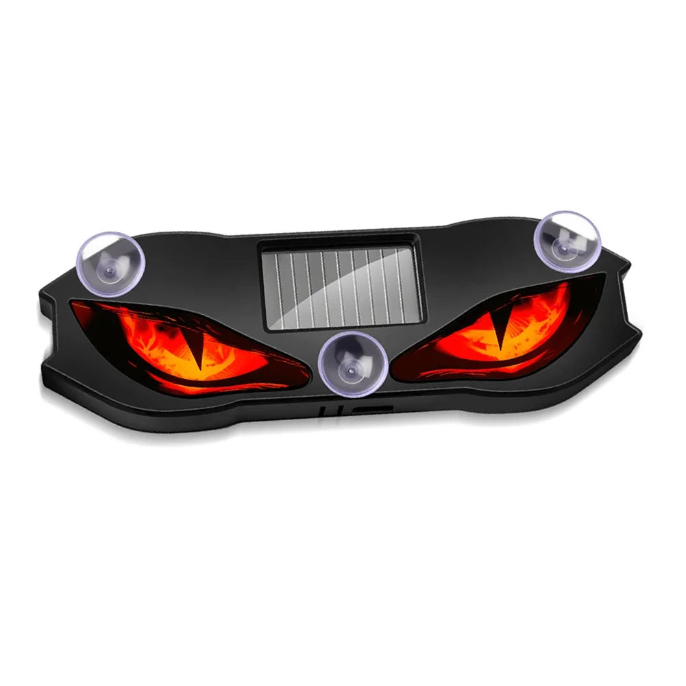 Solar Powered Demon Eye Car Window Warning Light