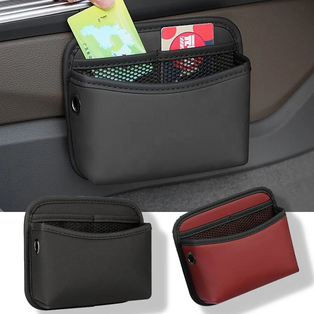 Universal PU Leather Car Door Storage Organizer