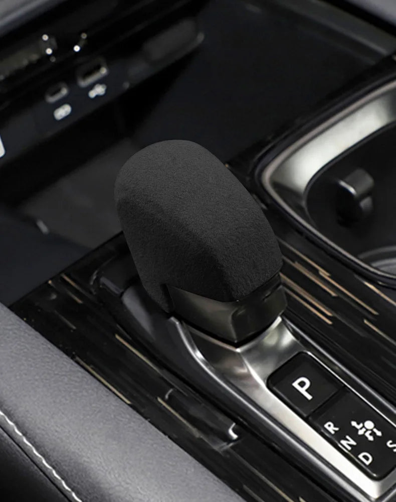 Suede Gear Shift Knob Cover for Lexus NX RX LM - 18