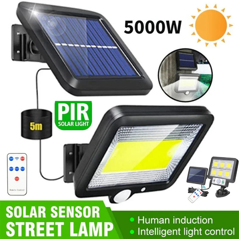 Waterproof Solar Motion Sensor Wall Light with Remote Control