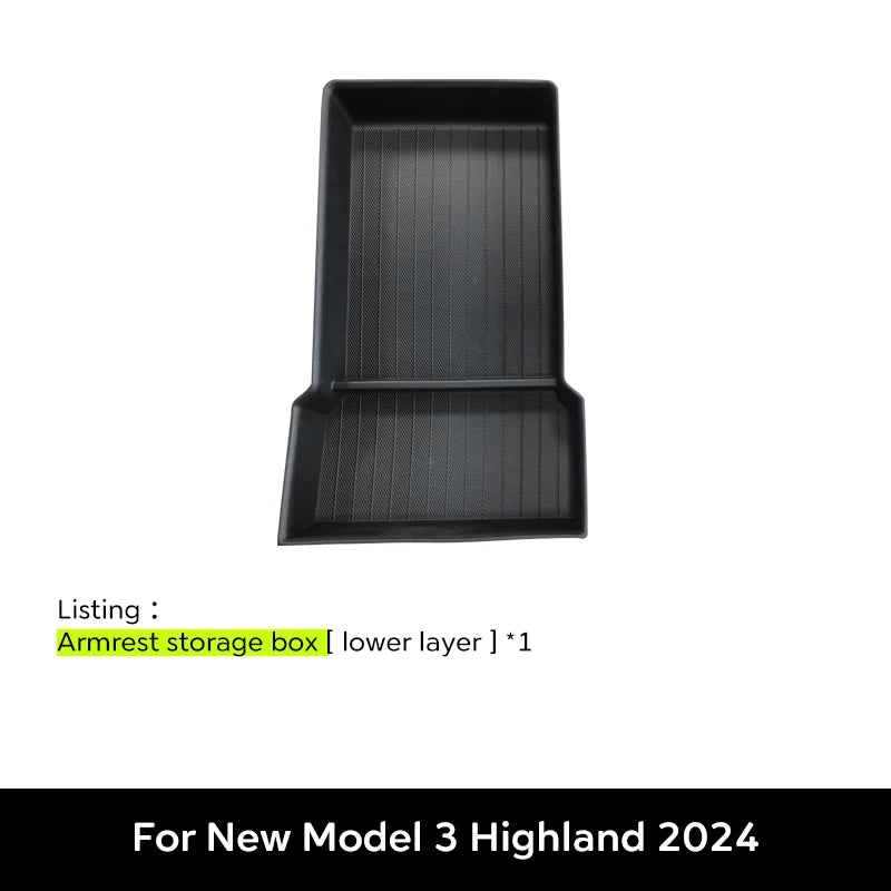 Center Console Storage Organizer for Tesla Model 3 Highland and Model Y