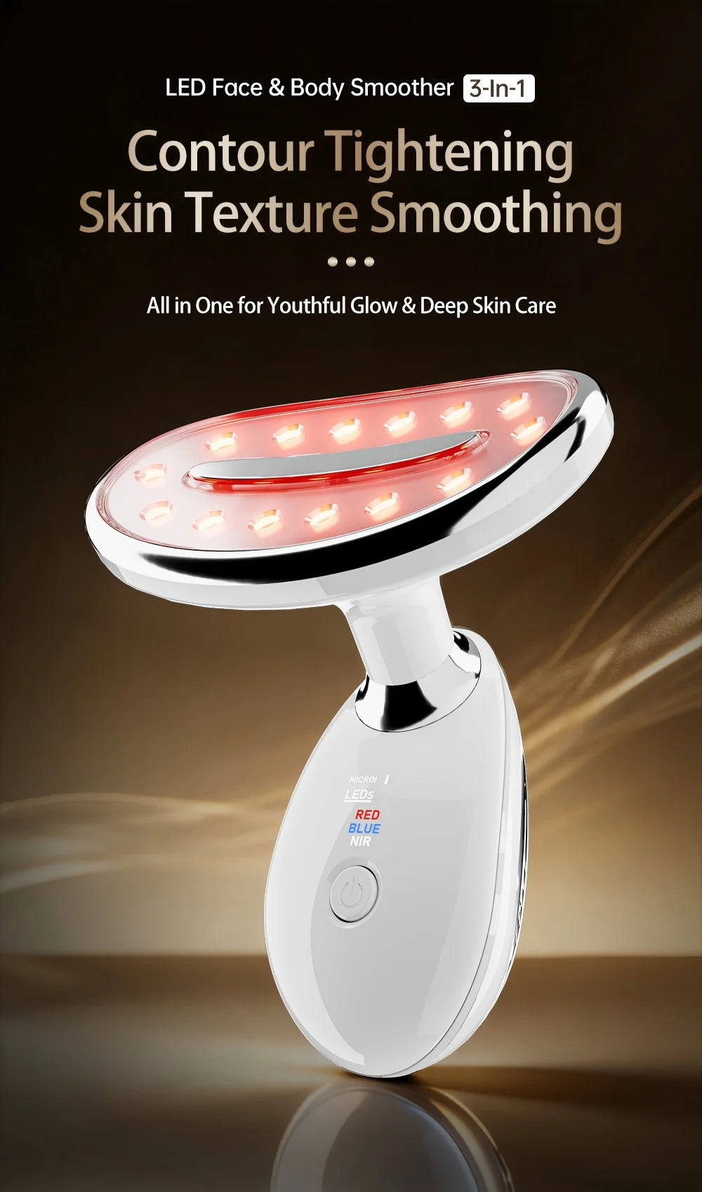 LED Facial and Body Skin Tightening & Sculpting Massage Tool - 7