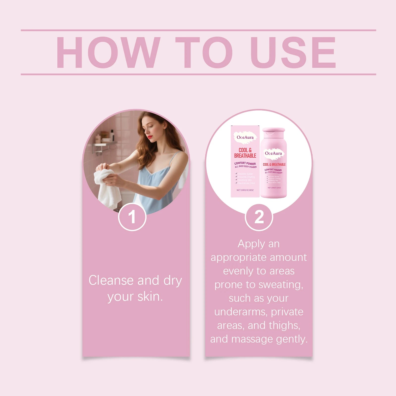 Cooling Sweat-Absorbing Body Powder for Anti-Chafing Comfort - 14