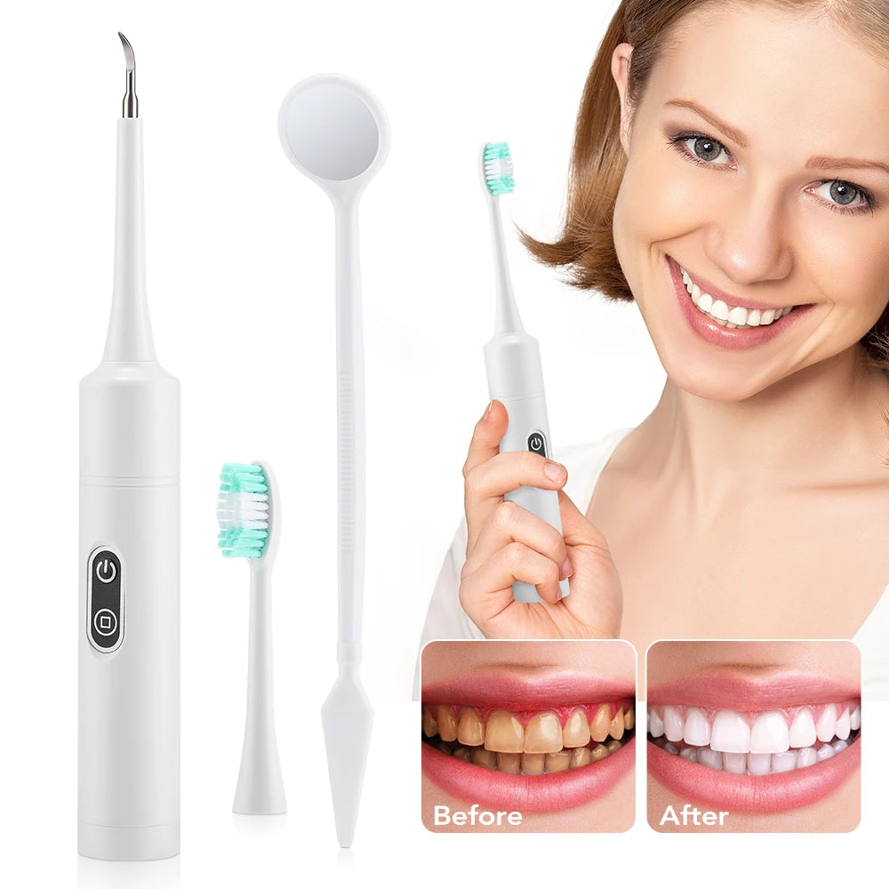 Electric Sonic Teeth Cleaner and Plaque Remover - 7