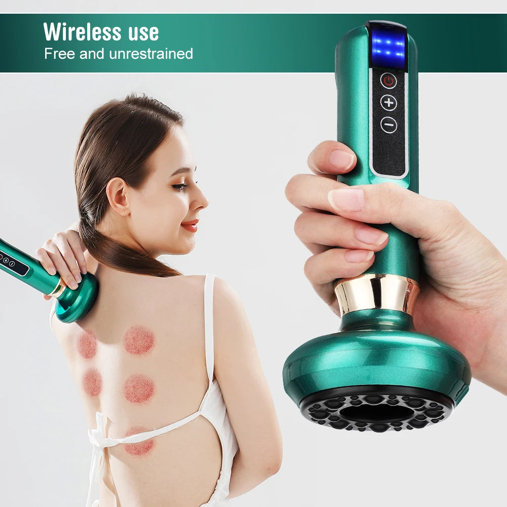 Electric Cupping and Gua Sha Massage Tool for Body Pain Relief