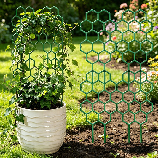 Honeycomb Trellis for Climbing Plants and Flowers