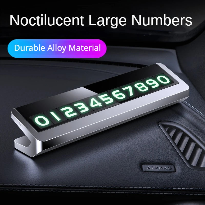 Temporary Car Parking Number Plate with Rotating Display - 1