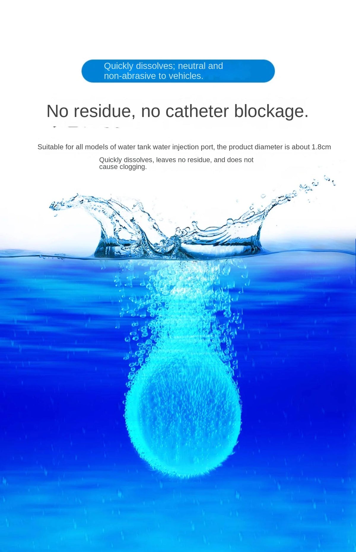 Concentrated Windshield Washer Fluid Effervescent Tablets