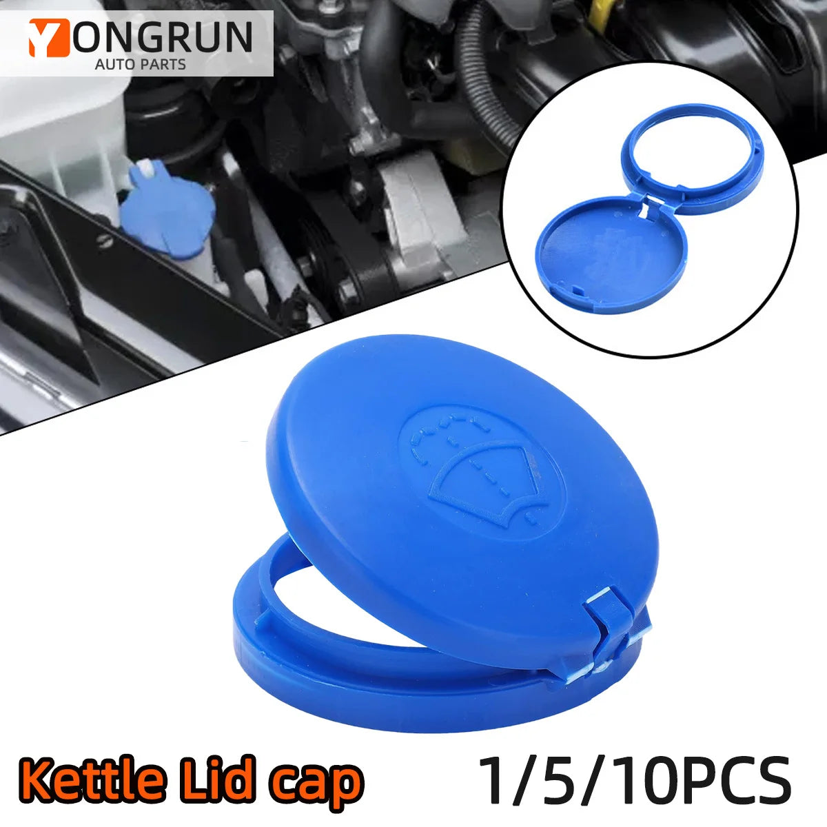 Windshield Washer Fluid Reservoir Cap for Citroen Peugeot - 1