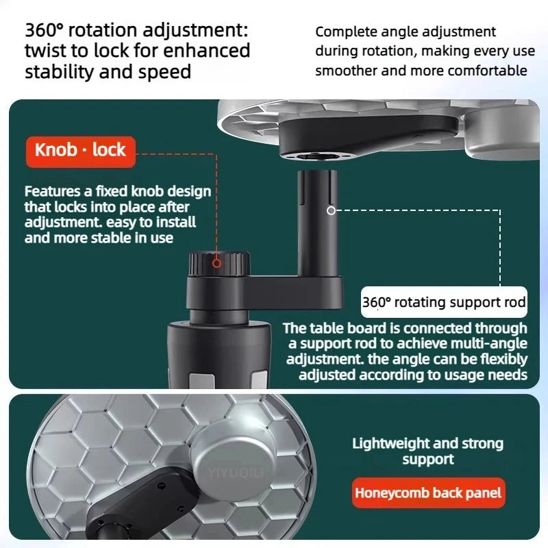Adjustable Car Cup Holder Tray and Dining Organizer - 4