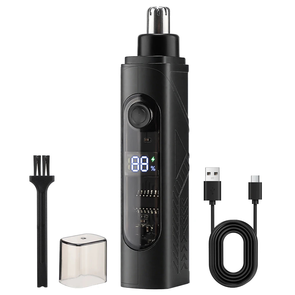 Electric Rechargeable Painless Nose and Ear Hair Trimmer - 20