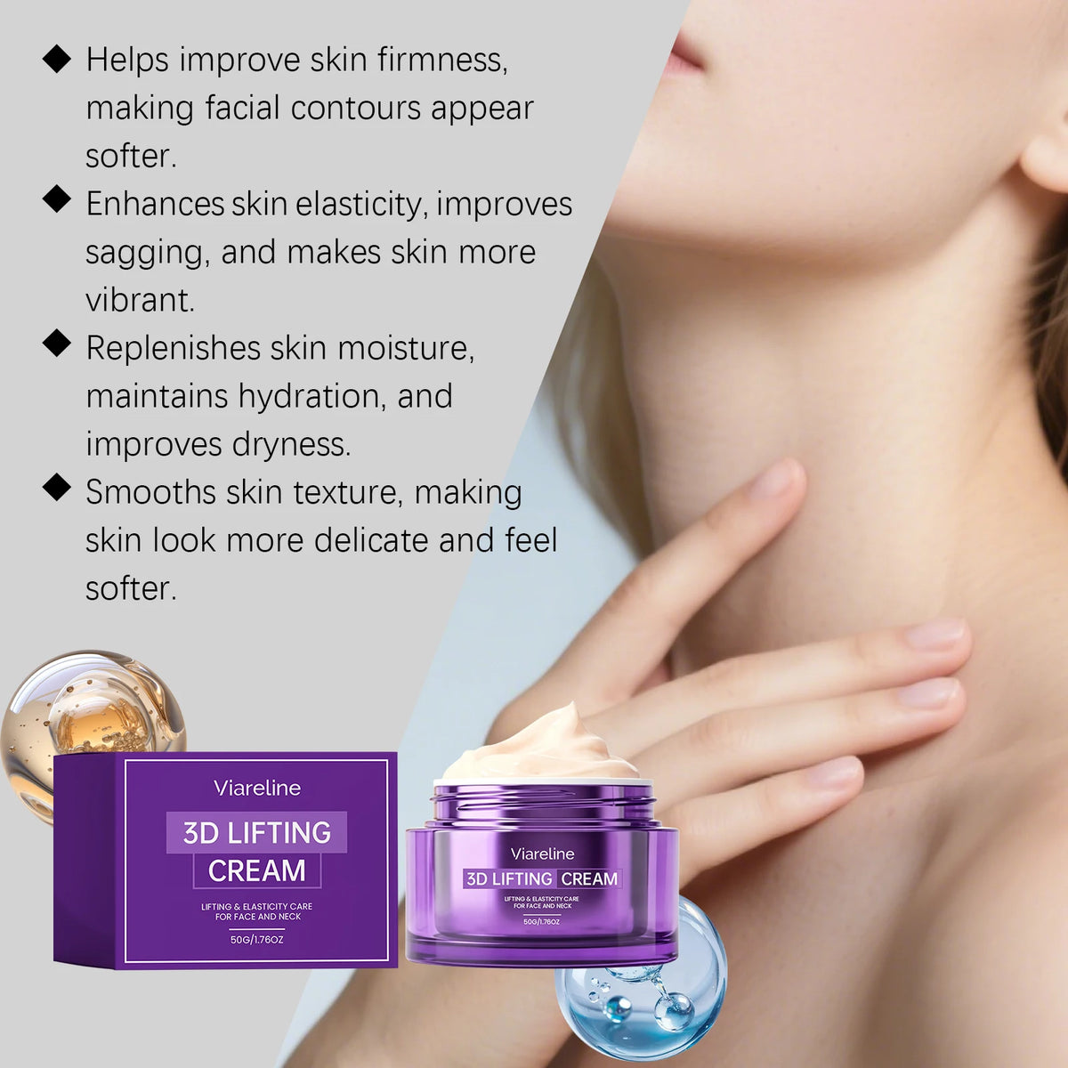 3D Face and Neck Firming Lifting Cream