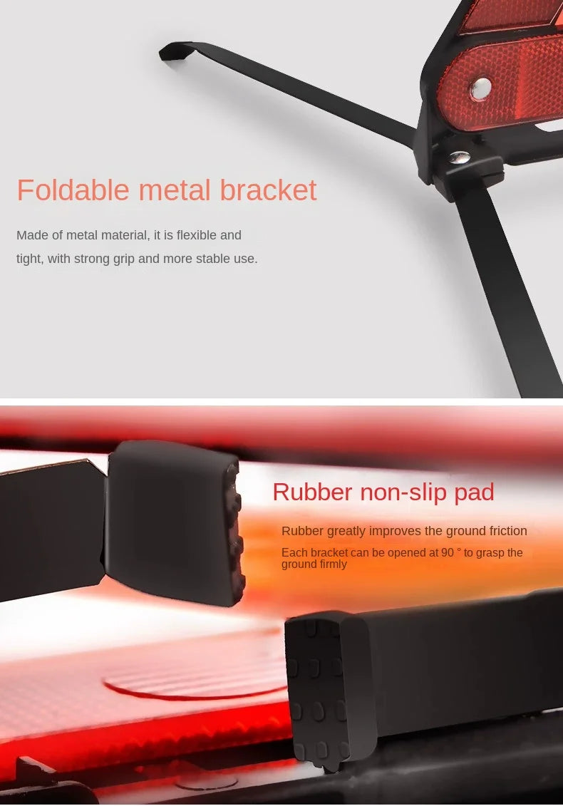 Foldable Reflective Roadside Emergency Warning Triangle - 13