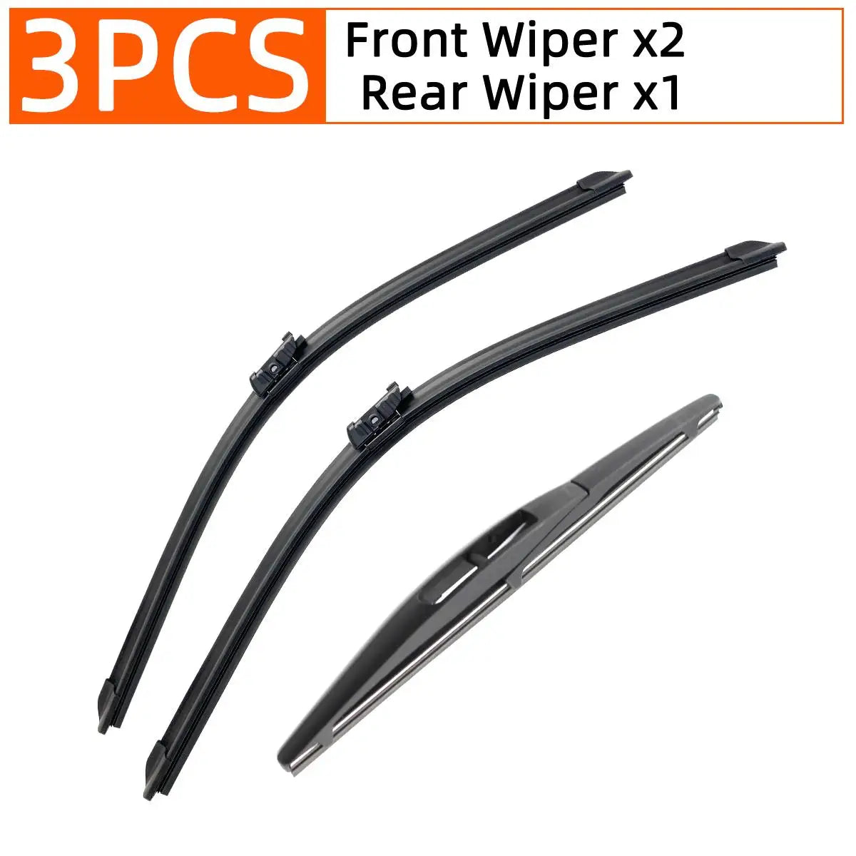 Front and Rear Wiper Blade Set for JAC Refine S3 2013-2021 - 9