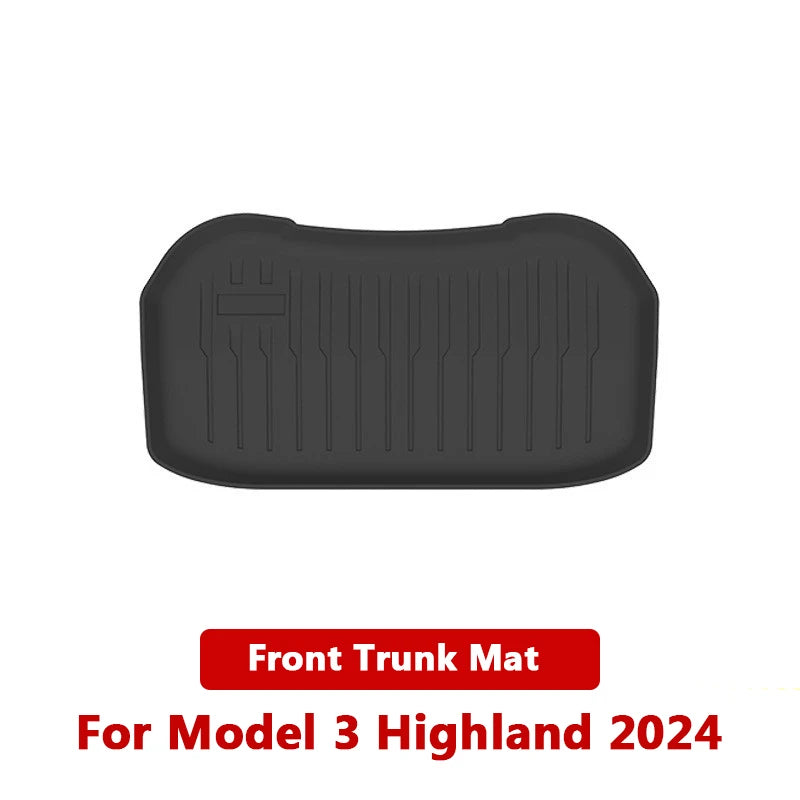All-Weather TPE Trunk Mat Set for Tesla Model 3 Highland 2024
