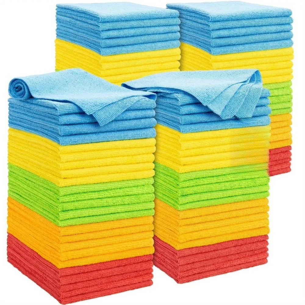 Absorbent Microfiber Cleaning Cloths for Home and Car
