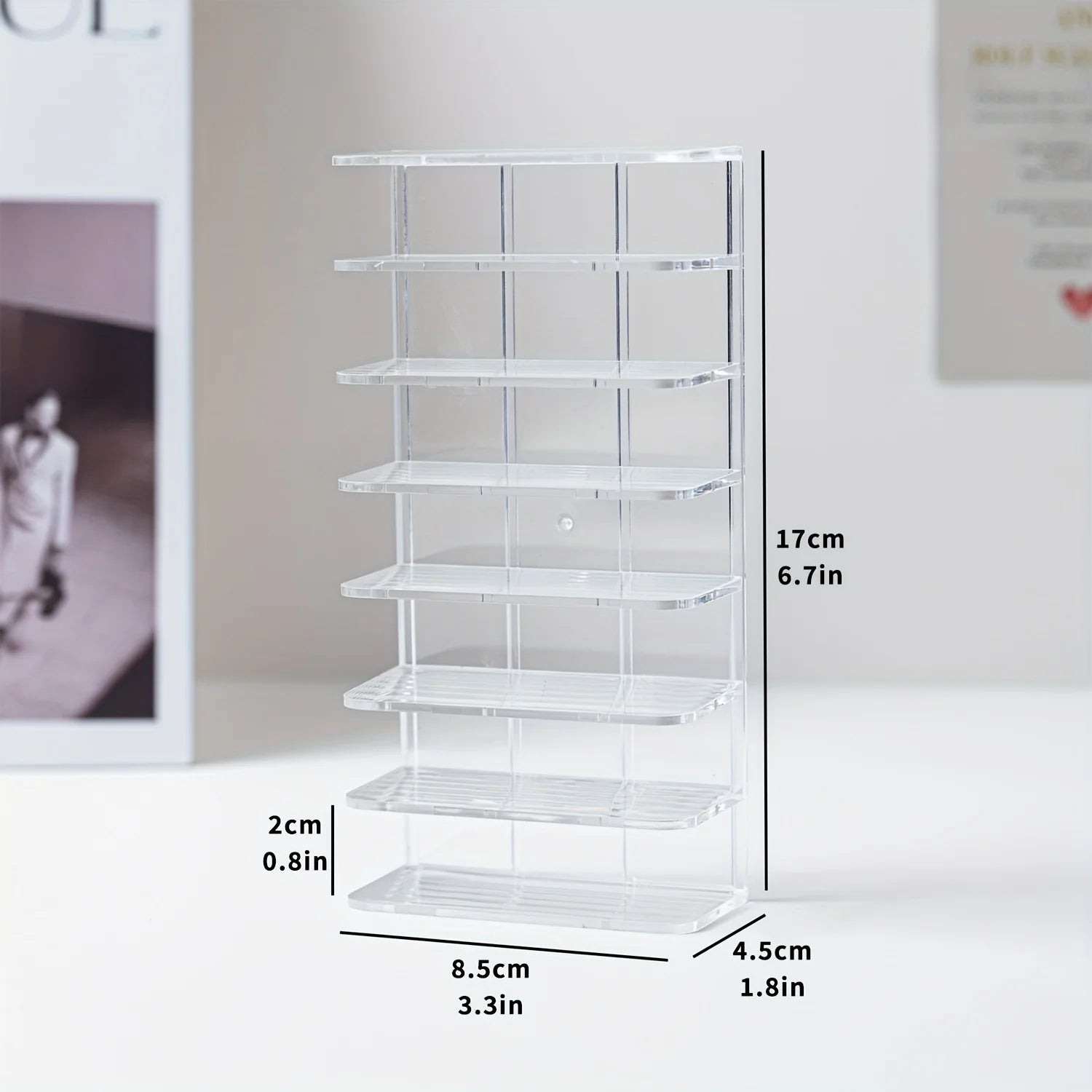 7-Tier Vertical Display Stand for Diecast Model Cars - 15