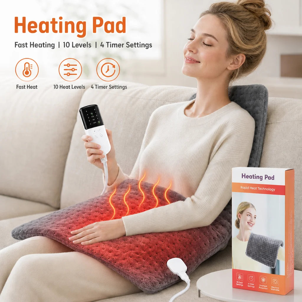 Electric Heating Pad for Back Pain and Muscle Relief - 7