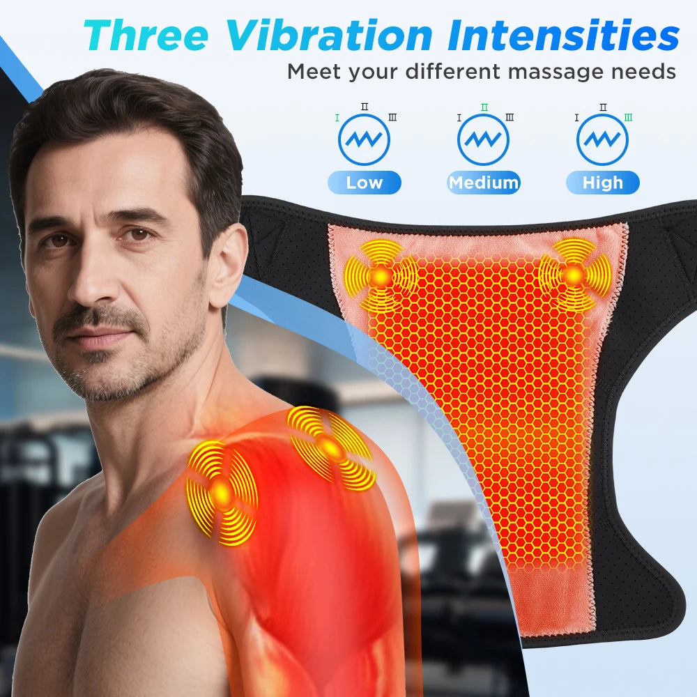 Wireless Smart Shoulder Heating Massager with Vibration