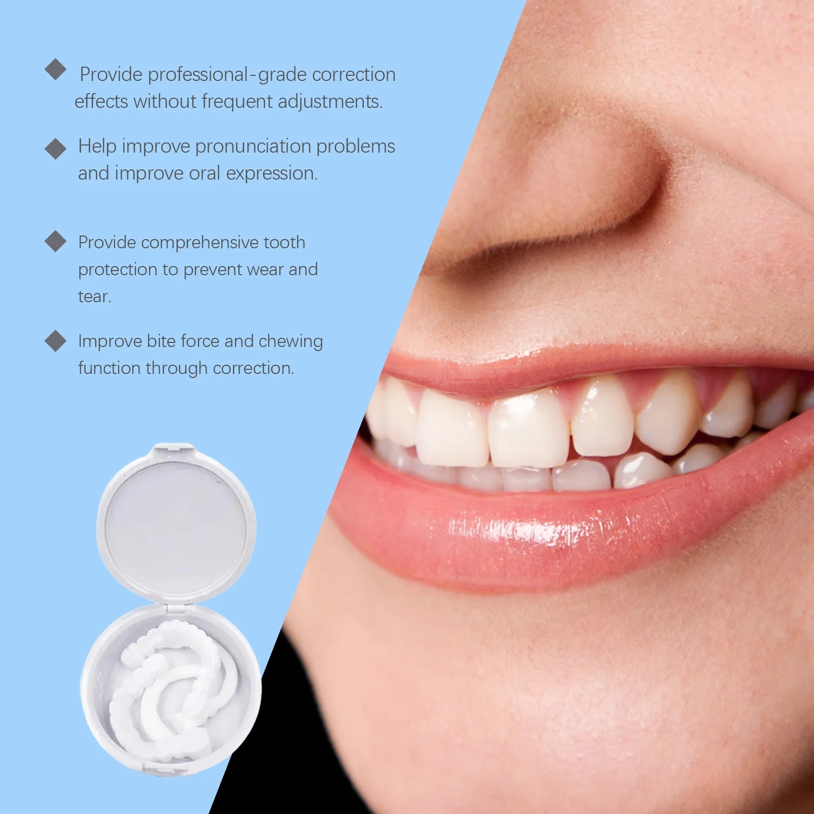 Adjustable Snap-On Dentures for Instant Smile Makeover - 6