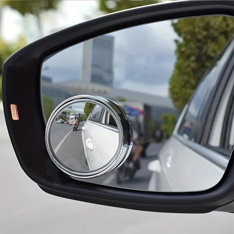 Adjustable Wide Angle Blind Spot Mirrors for Car Safety - 6