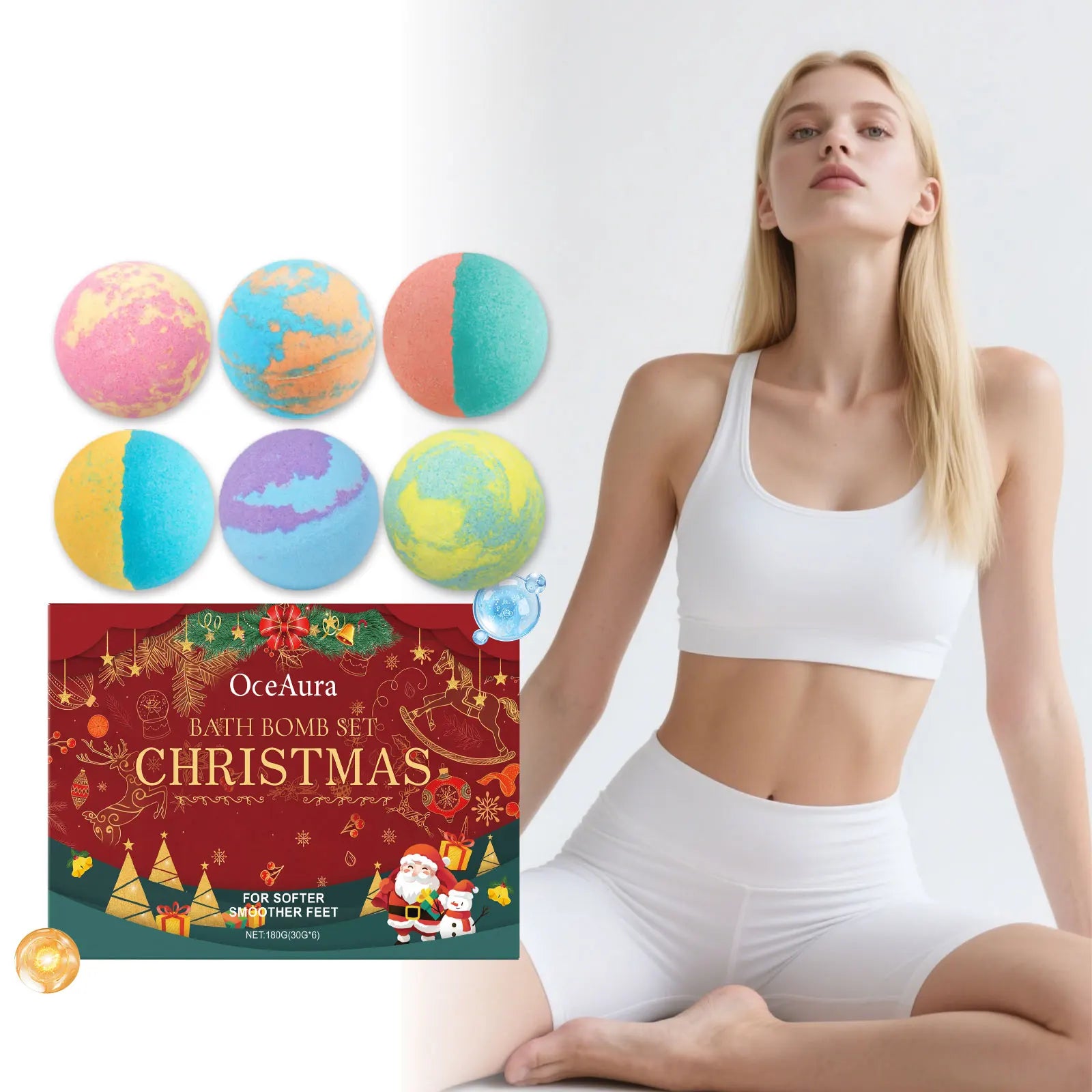Aromatic Bath Bomb Gift Set for Kids and Adults - 7