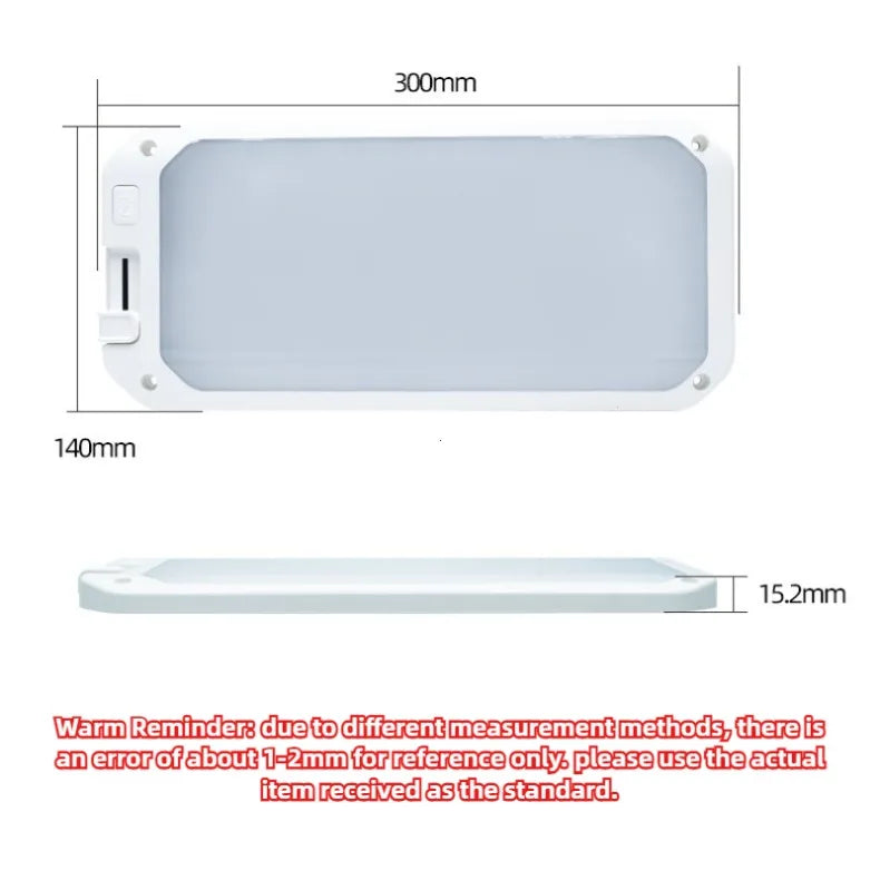 Dimmable LED Ceiling Light with Remote for RV and Boat - 10