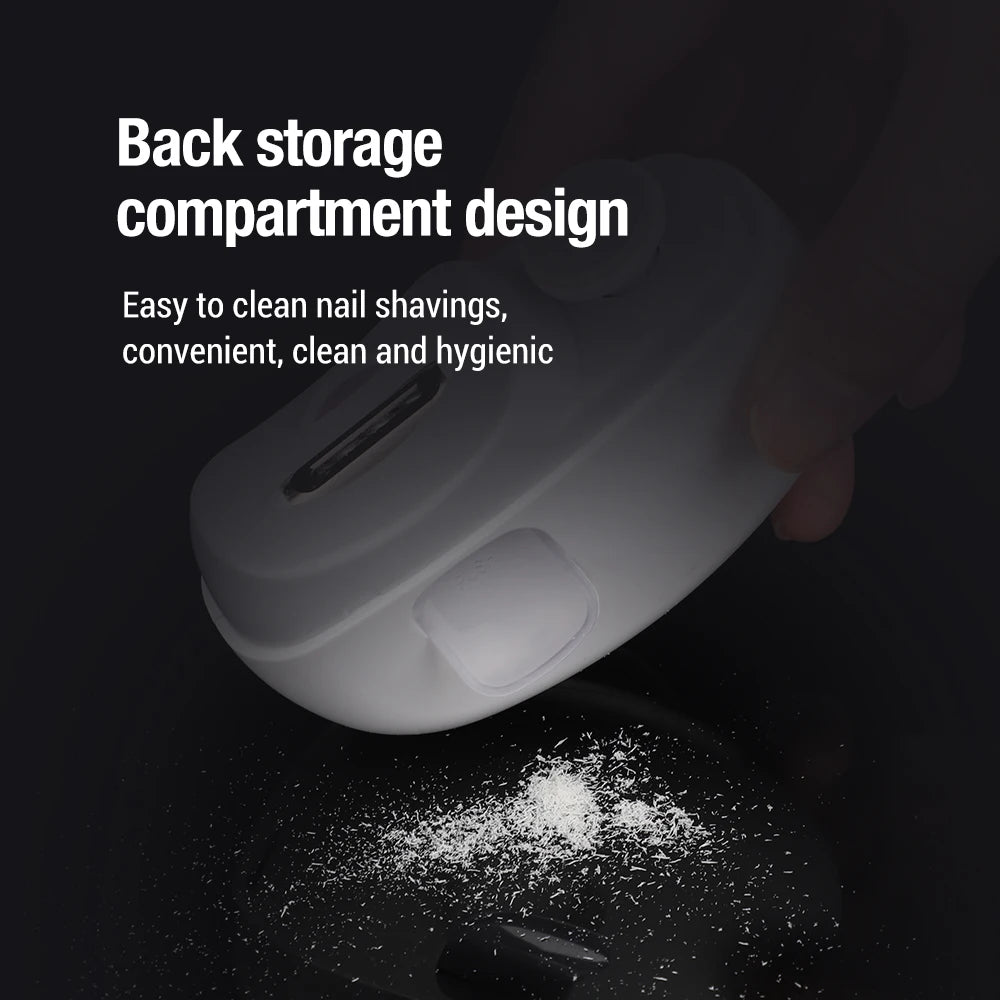 Automatic Electric Nail Clipper with LED Light