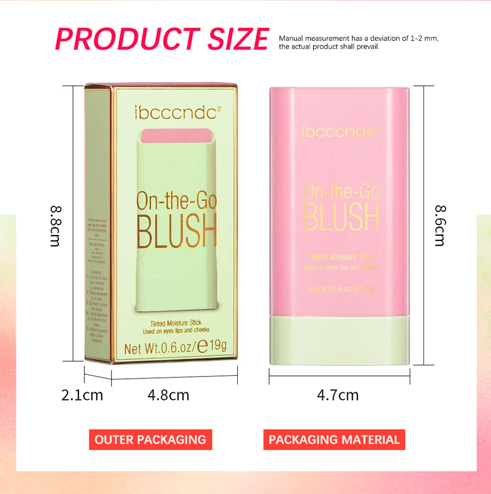 Cream Blush Stick for Lips and Cheeks