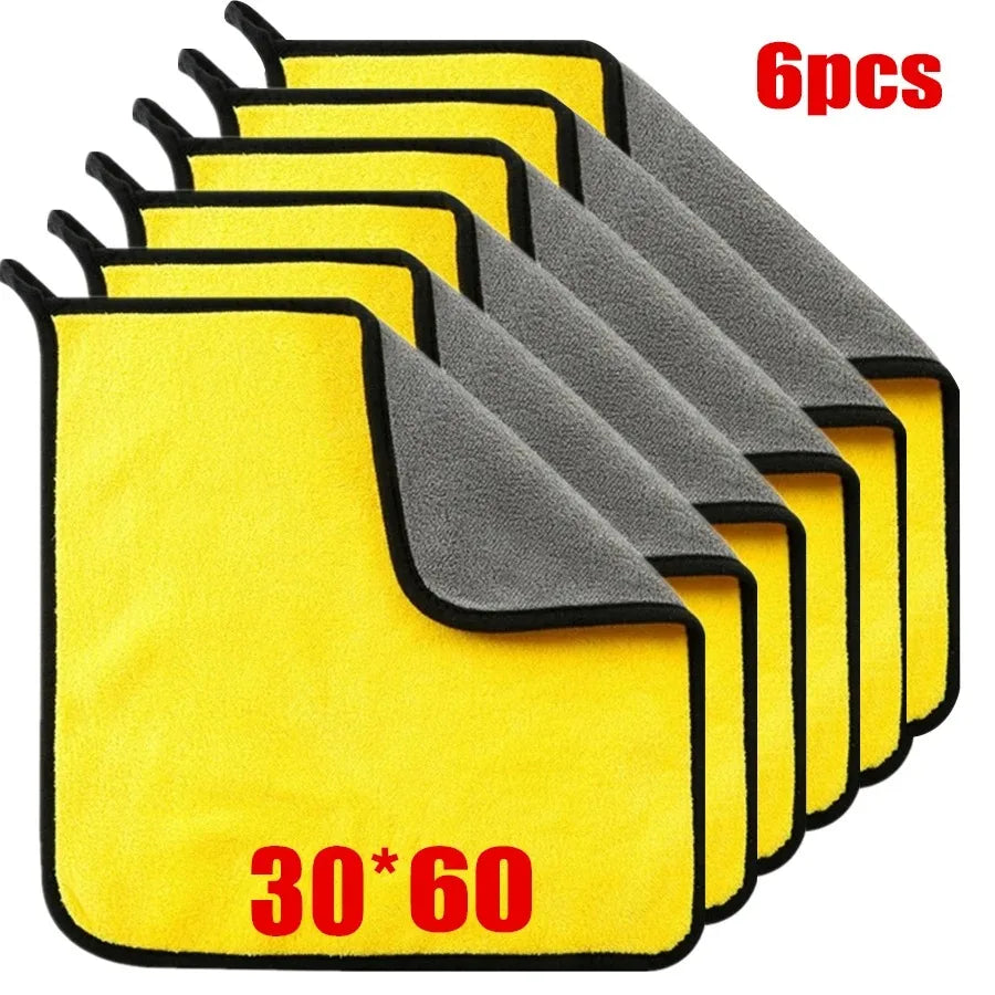 Thickened Microfiber Cleaning Towel Ultra Absorbent Car Drying Cloth - 24