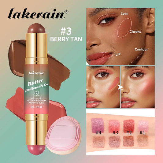2-in-1 Dual-Ended Bronzer and Blush Makeup Stick