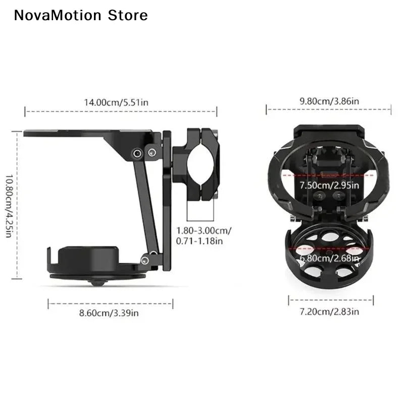 Foldable Motorcycle Handlebar Drink Cup Holder - 10