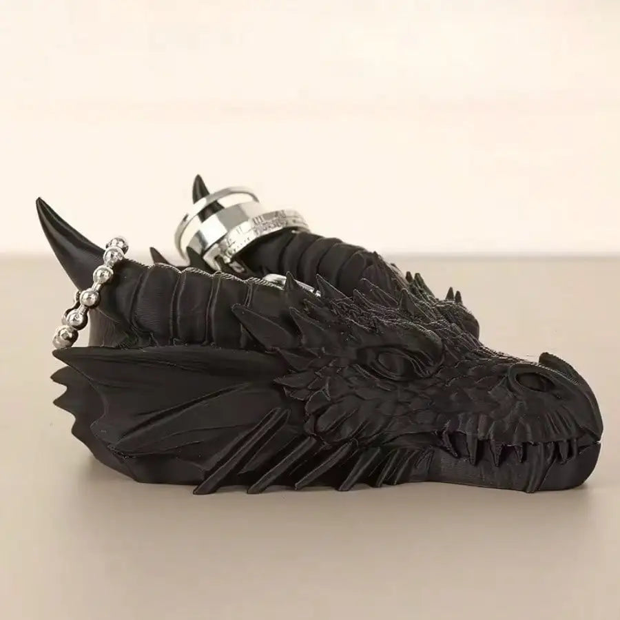 Dragon Head Desktop Storage Tray for Keys and Jewelry - 5