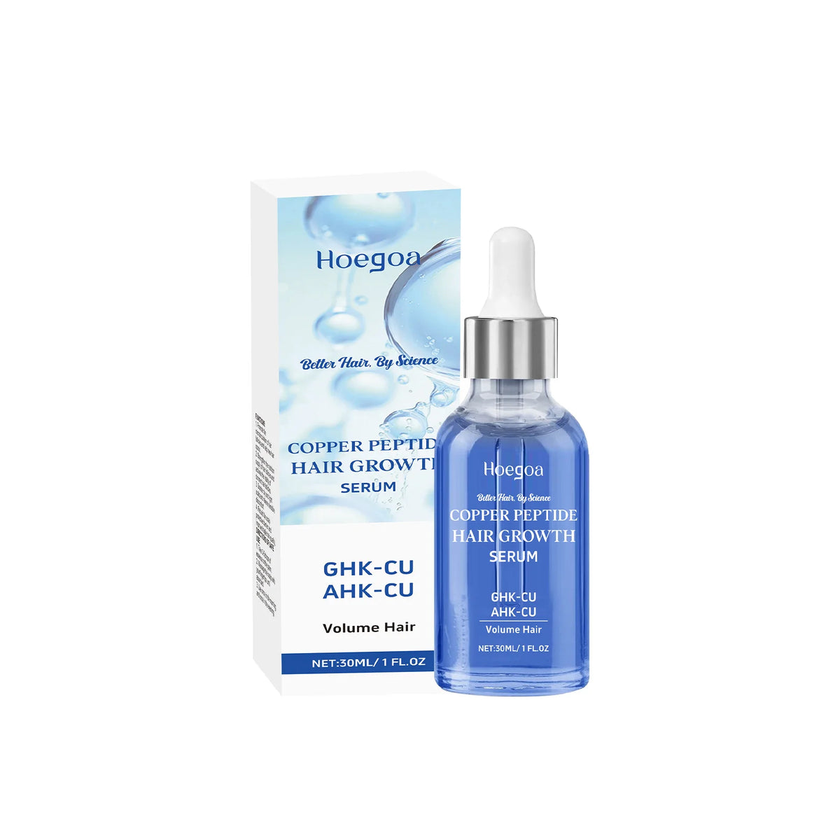Copper Peptide Hair Growth Serum for Strengthening and Frizz Control