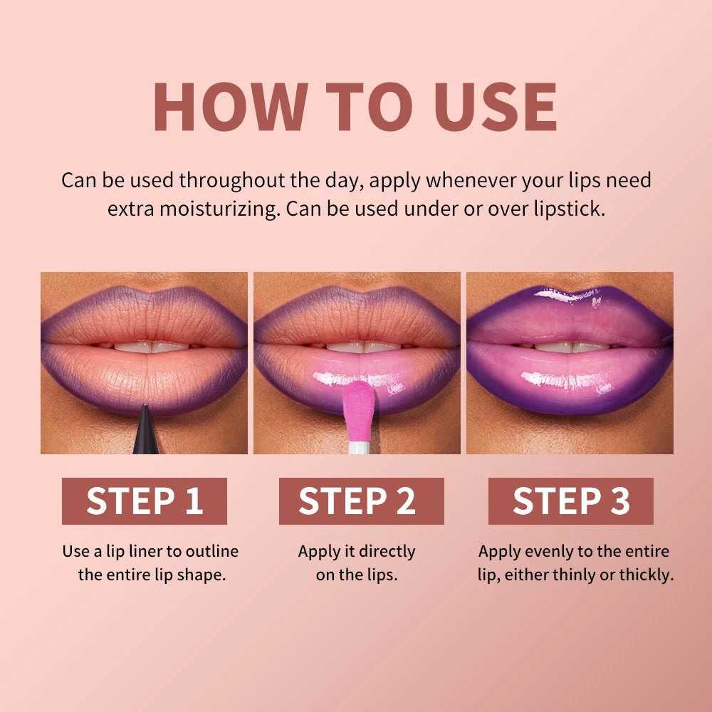 Hydrating Lip Liner and Gloss Makeup Set - 6
