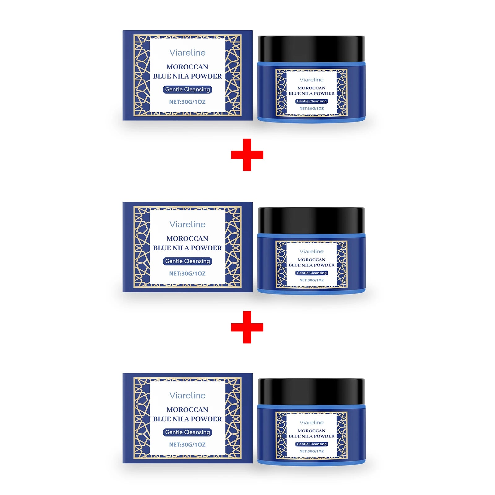 Moroccan Blue Nila Face Mask Powder for Skin Brightening and Cleansing - 13