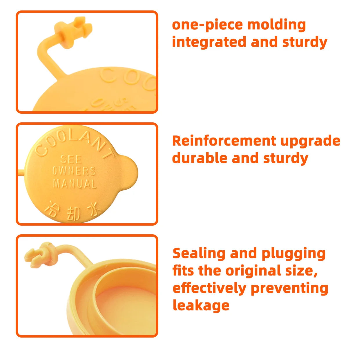 Windshield Washer Fluid Reservoir Tank Cap Cover - 4